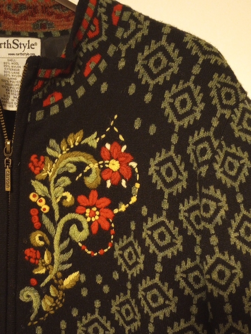 North Style Zip Cardigan - Picture 3 of 7